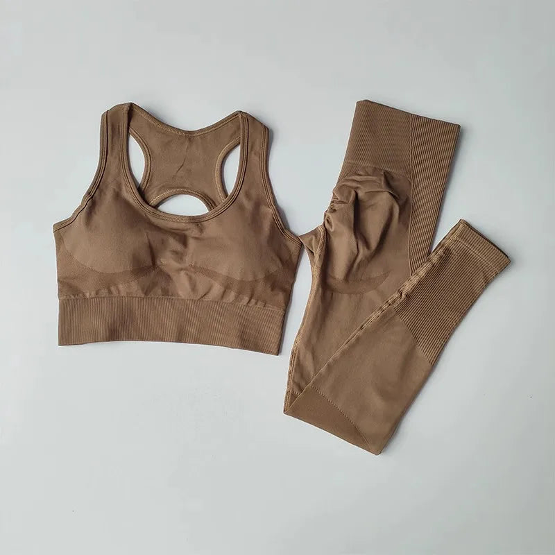 Conjunto Fitness Feminino Completo – Sutiã e Legging Modeladora para Academia e Corrida