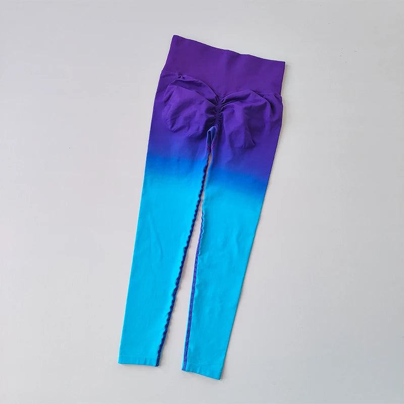 Calça Legging Fitness Feminina Gradient – Modeladora e Confortável para Treino e Jogging