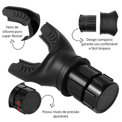 Aparelho de Exercício Respiratório Portátil – Fortaleça o Pulmão com Níveis de Resistência