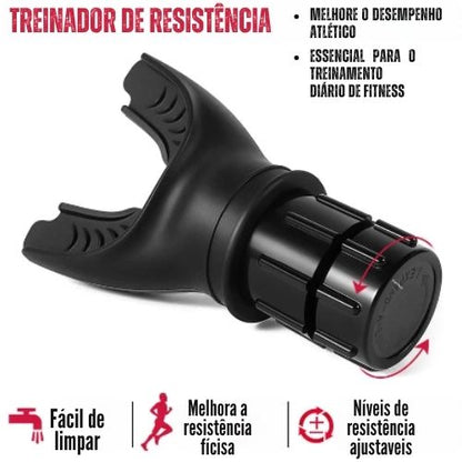 Aparelho de Exercício Respiratório Portátil – Fortaleça o Pulmão com Níveis de Resistência