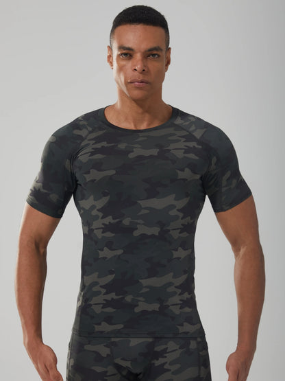Camiseta Masculina Compressão Quick Dry – Ideal para Corrida, Crossfit e Treinos Intensos
