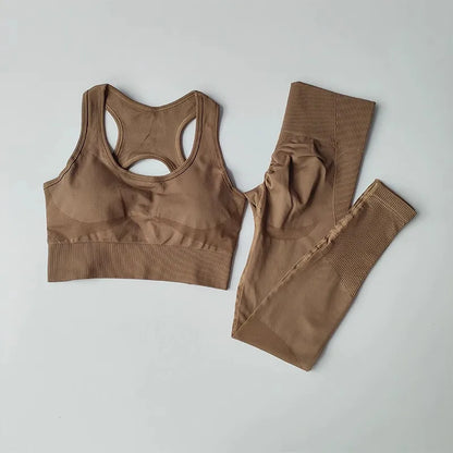 Conjunto Fitness Feminino Completo – Sutiã e Legging Modeladora para Academia e Corrida