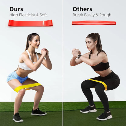 Faixas Elásticas de Resistência – Treino para Pernas, Glúteos e Fisioterapia