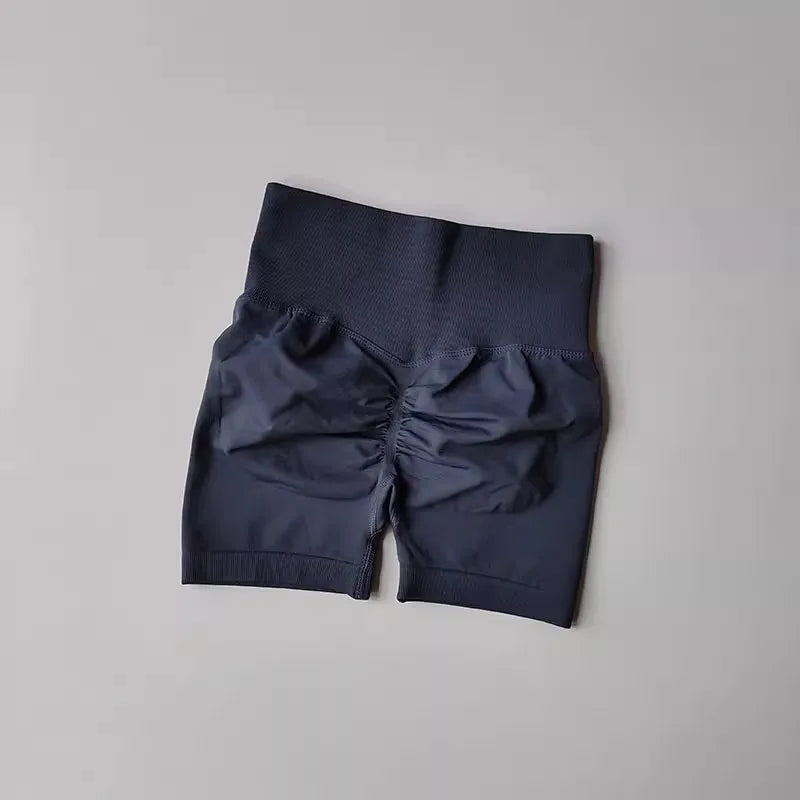 Shorts Feminino Cintura Alta para Yoga – Levanta Bumbum e Respirável para Treino