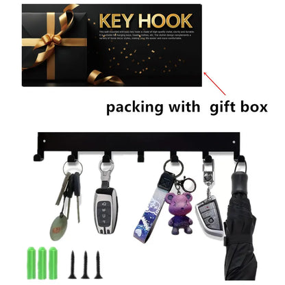 Beautiful mountain forest shape metal key holder wall hooks organizer door entryway hallway kitchen wall decor rack hook