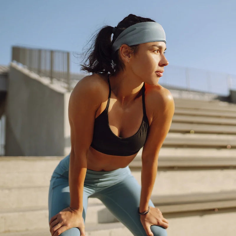 Faixa Esportiva Feminina Antideslizante – Secagem Rápida para Academia e Corrida