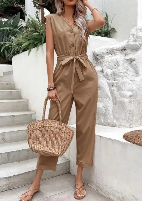 Macacão Casual Chic Feminino | Perfeito para o Escritório ou Passeios