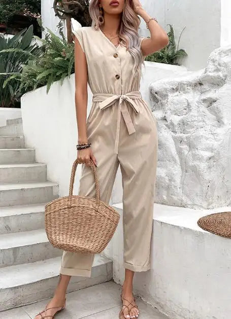 Macacão Casual Chic Feminino | Perfeito para o Escritório ou Passeios