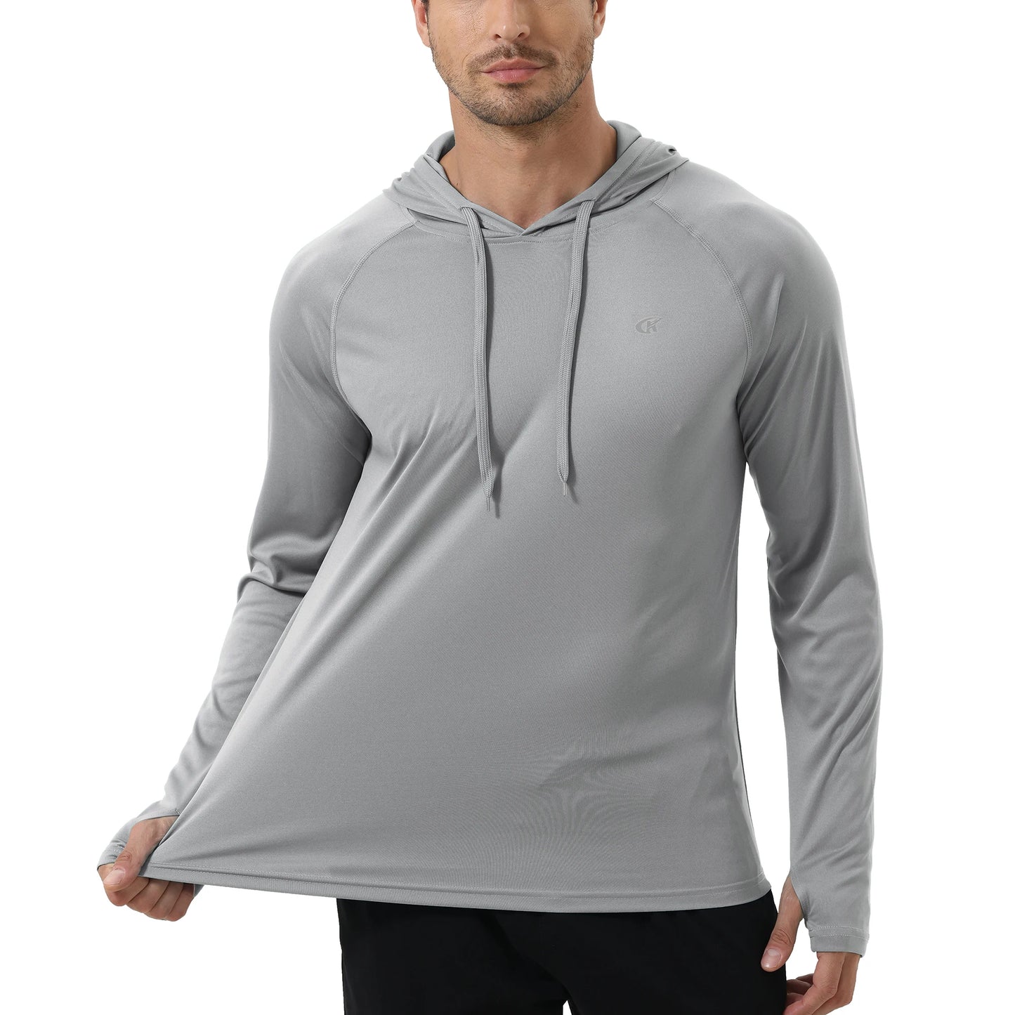 Camiseta Masculina Manga Longa UPF 50+ – Protetor Solar para Corrida e Esportes