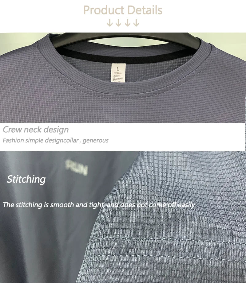 Camiseta Fitness Masculina Respirável com Manga Longa – Rápida Secagem para Treinos