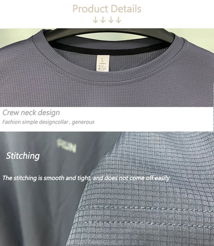 Camiseta Fitness Masculina Respirável com Manga Longa – Rápida Secagem para Treinos