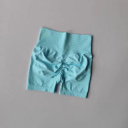 Shorts Feminino Cintura Alta para Yoga – Levanta Bumbum e Respirável para Treino