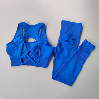 Conjunto Fitness Feminino Completo – Sutiã e Legging Modeladora para Academia e Corrida