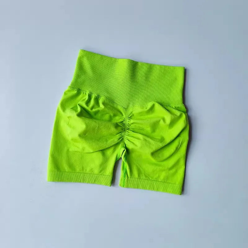 Shorts Feminino Cintura Alta para Yoga – Levanta Bumbum e Respirável para Treino