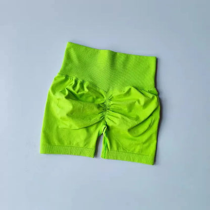 Shorts Feminino Cintura Alta para Yoga – Levanta Bumbum e Respirável para Treino