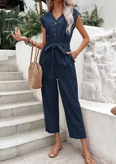 Macacão Casual Chic Feminino | Perfeito para o Escritório ou Passeios