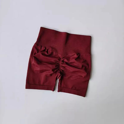 Shorts Feminino Cintura Alta para Yoga – Levanta Bumbum e Respirável para Treino