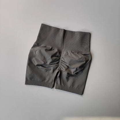 Shorts Feminino Cintura Alta para Yoga – Levanta Bumbum e Respirável para Treino