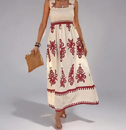 Vestido Feminino Estilo Boêmio Retrô | Estampado, Fashion e Elegante