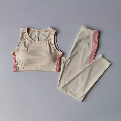 Conjunto Esportivo Feminino para Yoga e Treino – Conforto e Suporte com Legging e Top