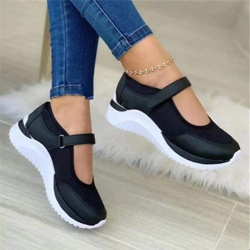 Tênis Casual Feminino com Sola Alta | Leve, Estiloso e Ideal para o Dia a Dia