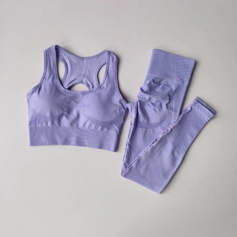Conjunto Fitness Feminino Completo – Sutiã e Legging Modeladora para Academia e Corrida