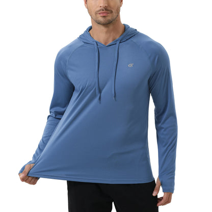 Camiseta Masculina Manga Longa UPF 50+ – Protetor Solar para Corrida e Esportes