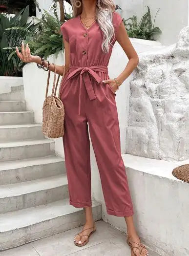 Macacão Casual Chic Feminino | Perfeito para o Escritório ou Passeios