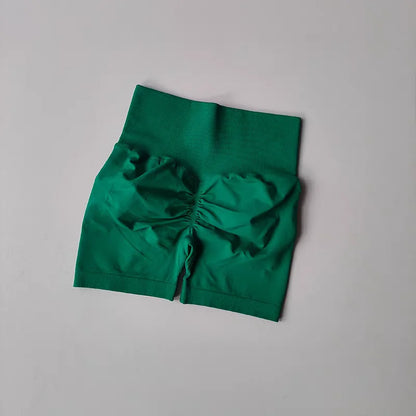 Shorts Feminino Cintura Alta para Yoga – Levanta Bumbum e Respirável para Treino