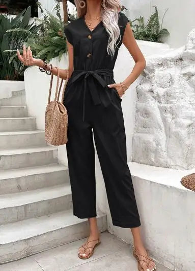 Macacão Casual Chic Feminino | Perfeito para o Escritório ou Passeios