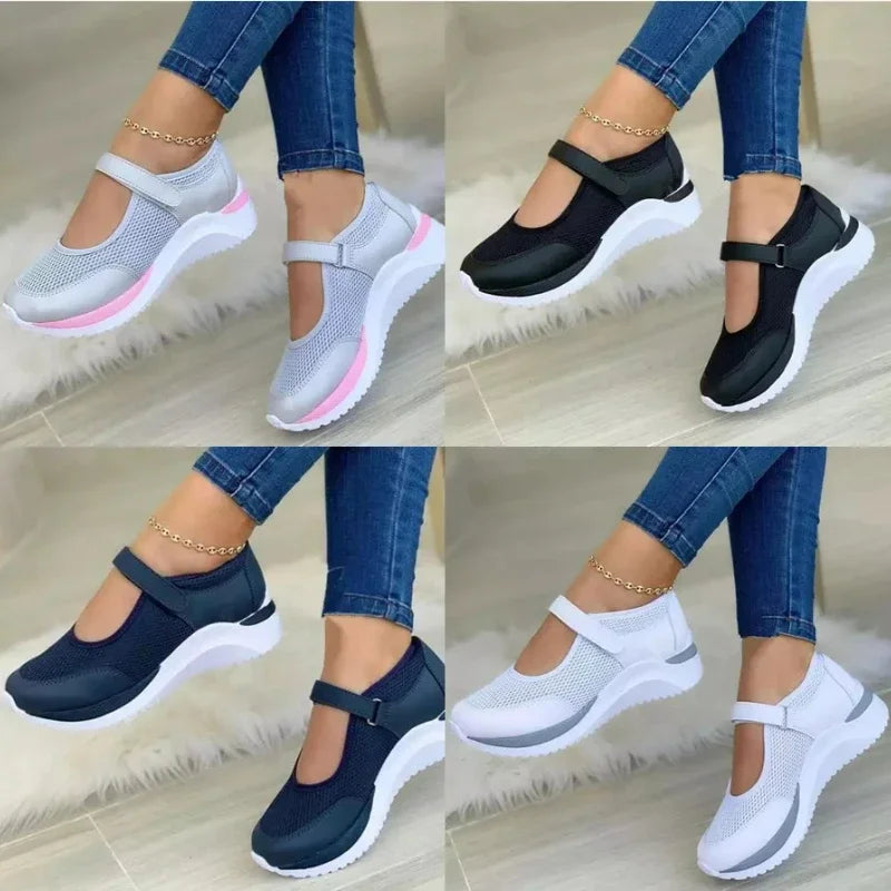 Tênis Casual Feminino com Sola Alta | Leve, Estiloso e Ideal para o Dia a Dia