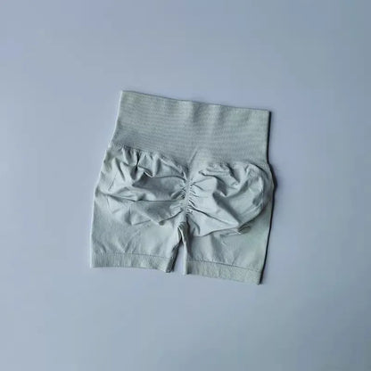 Shorts Feminino Cintura Alta para Yoga – Levanta Bumbum e Respirável para Treino