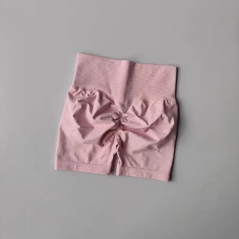 Shorts Feminino Cintura Alta para Yoga – Levanta Bumbum e Respirável para Treino