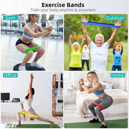 Faixas Elásticas de Resistência – Treino para Pernas, Glúteos e Fisioterapia