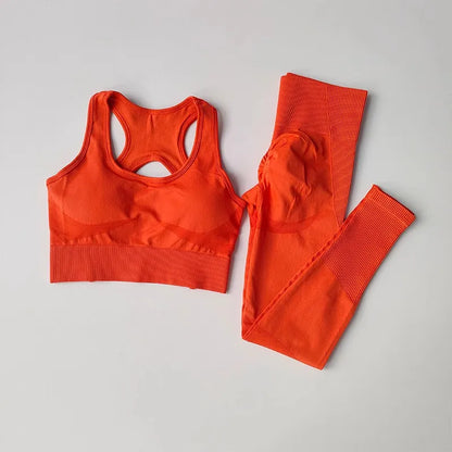 Conjunto Fitness Feminino Completo – Sutiã e Legging Modeladora para Academia e Corrida