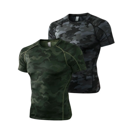 Camiseta Masculina Compressão Quick Dry – Ideal para Corrida, Crossfit e Treinos Intensos