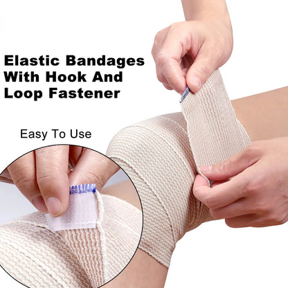 Faixa de Compressão Esportiva com Fecho – Bandagem Elástica para Treino e Emergências