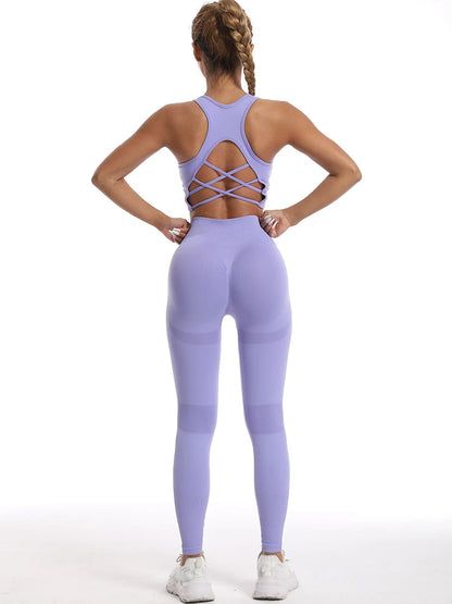 Conjunto Fitness Feminino Completo – Sutiã e Legging Modeladora para Academia e Corrida