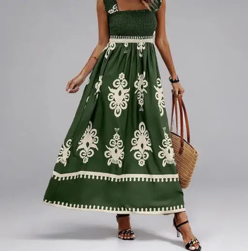Vestido Feminino Estilo Boêmio Retrô | Estampado, Fashion e Elegante