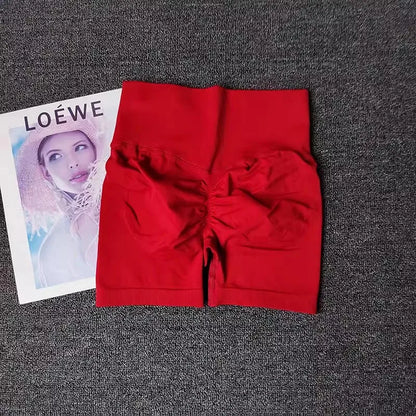 Shorts Feminino Cintura Alta para Yoga – Levanta Bumbum e Respirável para Treino