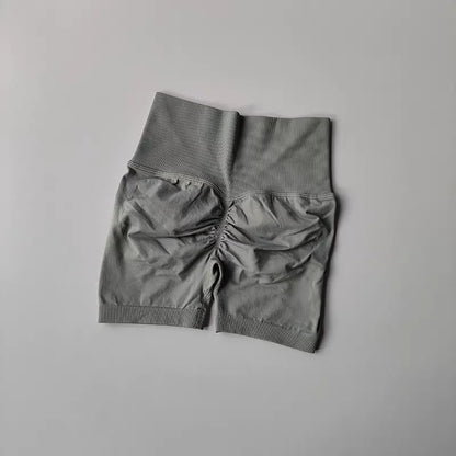 Shorts Feminino Cintura Alta para Yoga – Levanta Bumbum e Respirável para Treino