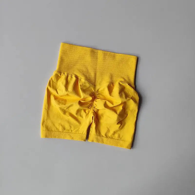 Shorts Feminino Cintura Alta para Yoga – Levanta Bumbum e Respirável para Treino