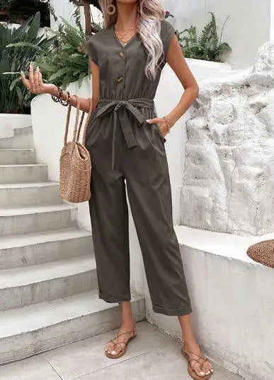 Macacão Casual Chic Feminino | Perfeito para o Escritório ou Passeios