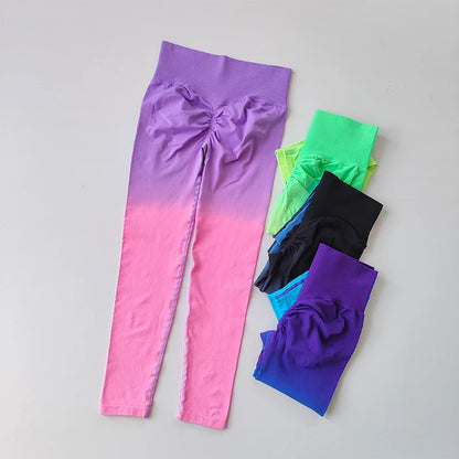 Calça Legging Fitness Feminina Gradient – Modeladora e Confortável para Treino e Jogging