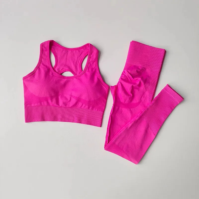 Conjunto Fitness Feminino Completo – Sutiã e Legging Modeladora para Academia e Corrida