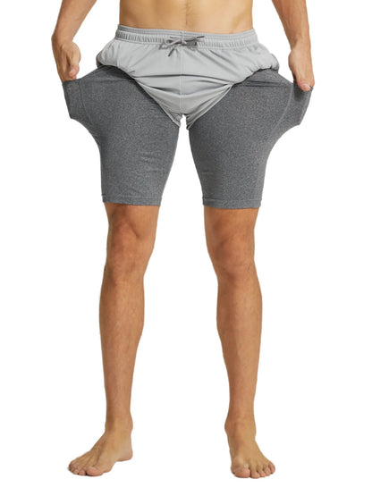 Shorts Masculino Dupla Camada para Academia – Conforto e Performance no Treino