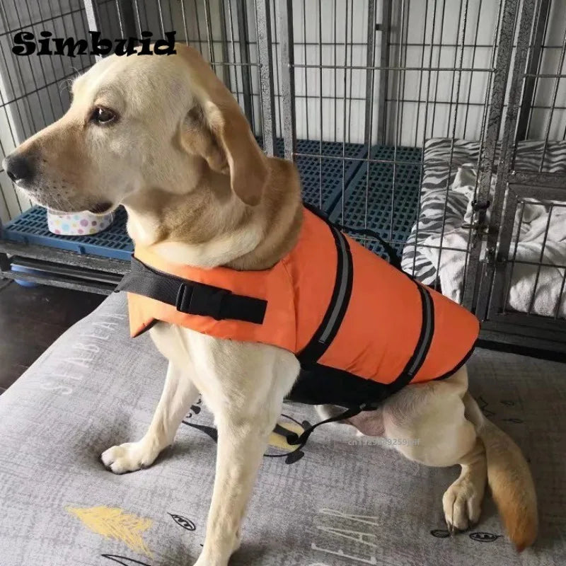 Colete de Natação para Cães Grandes | Flutuabilidade Aprimorada e Refletivo