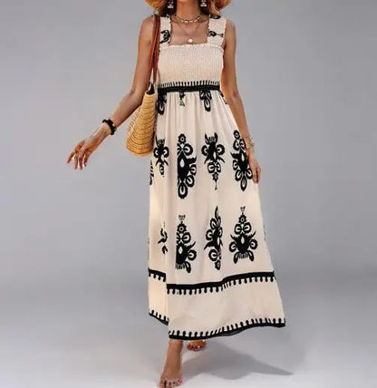 Vestido Feminino Estilo Boêmio Retrô | Estampado, Fashion e Elegante