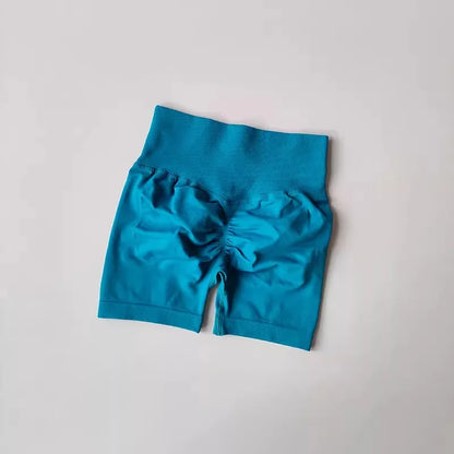 Shorts Feminino Cintura Alta para Yoga – Levanta Bumbum e Respirável para Treino