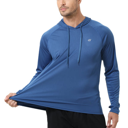 Camiseta Masculina Manga Longa UPF 50+ – Protetor Solar para Corrida e Esportes